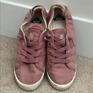 Roxy Mauve Canvas Sneakers